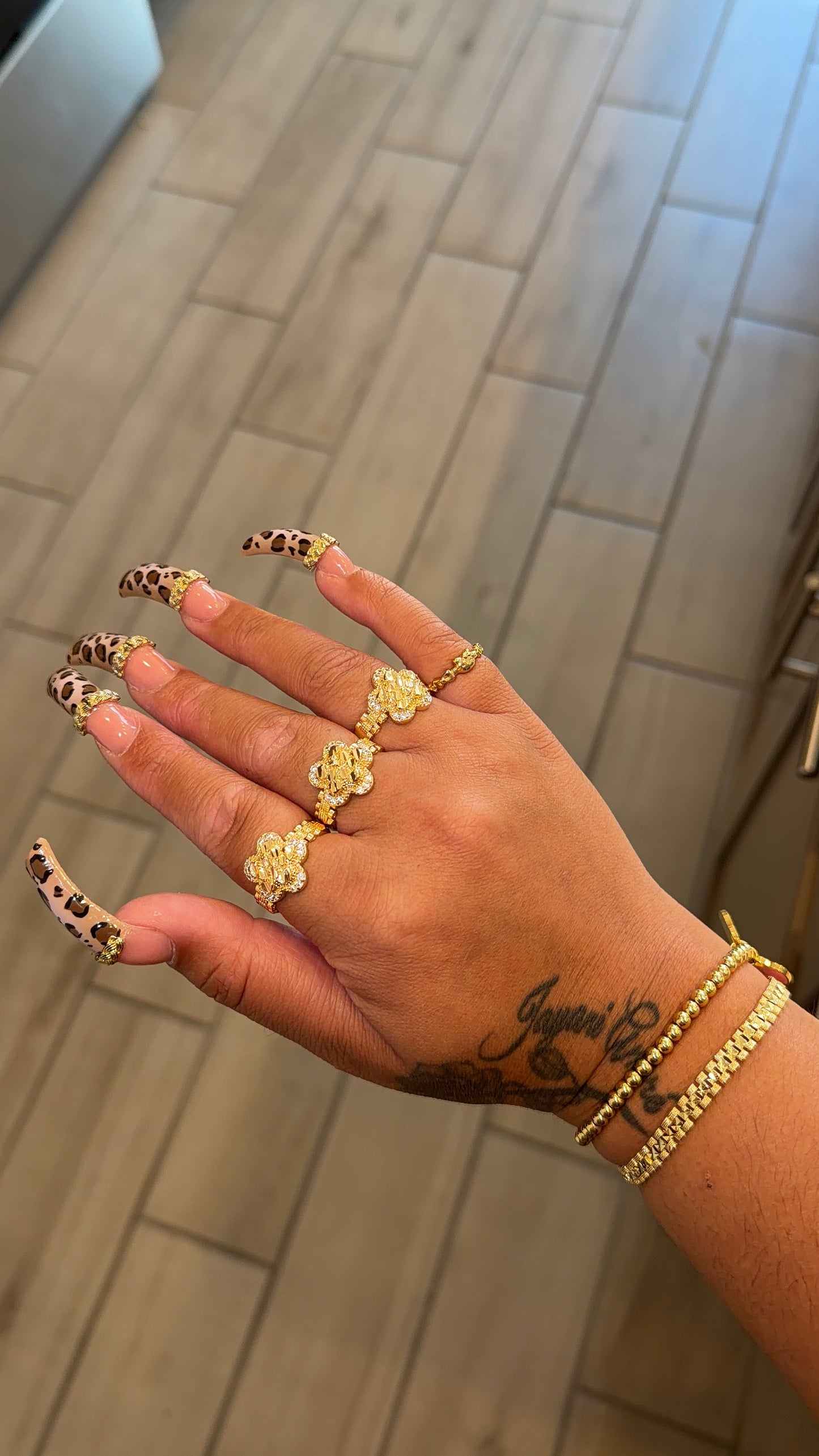 Nugget Flower Ring
