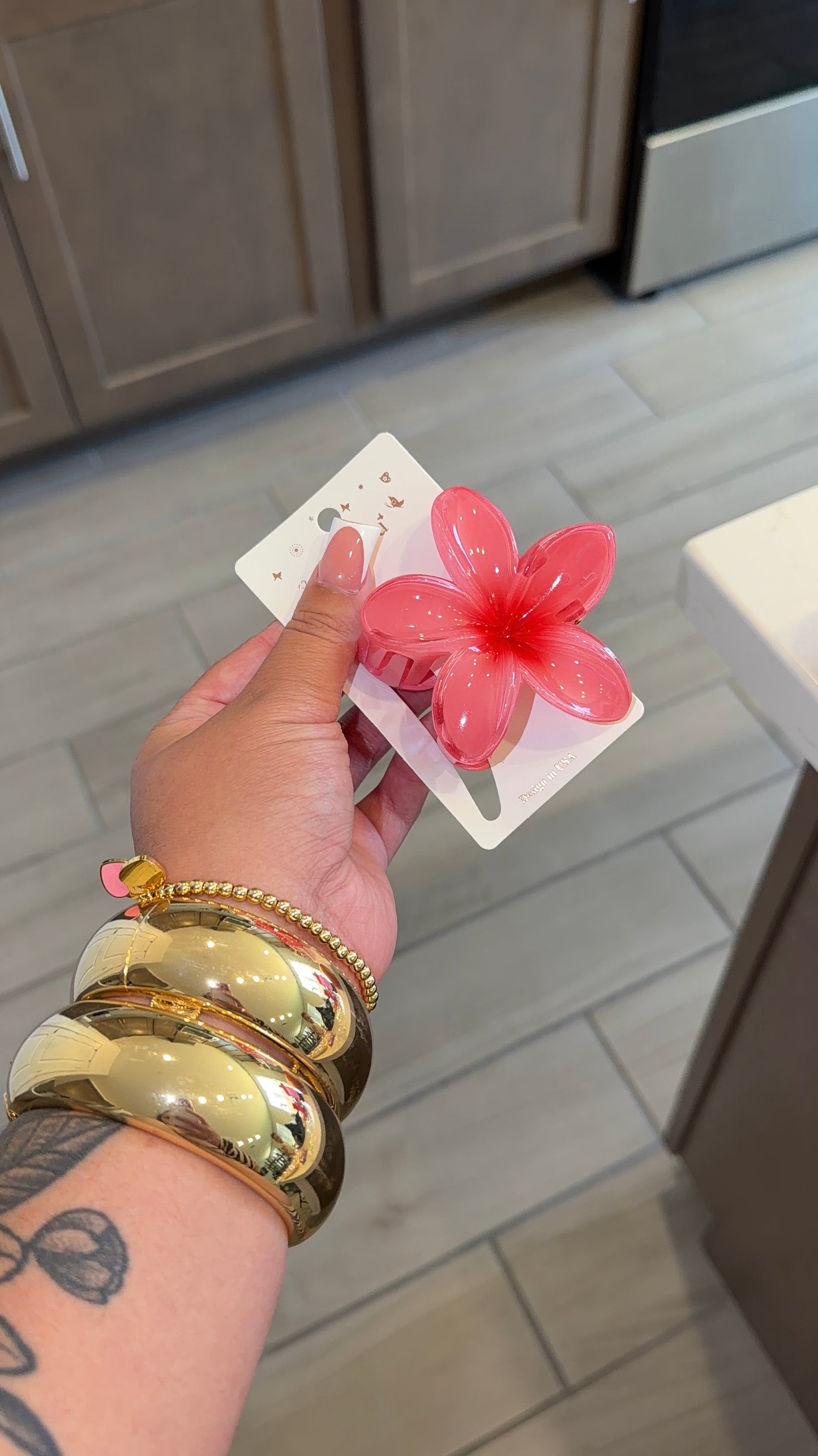 Plumeria flower clips