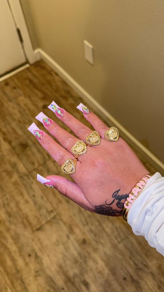HK Face Rolex Hrt Ring
