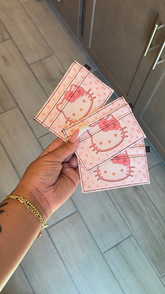 Pink LV HK Cardholder