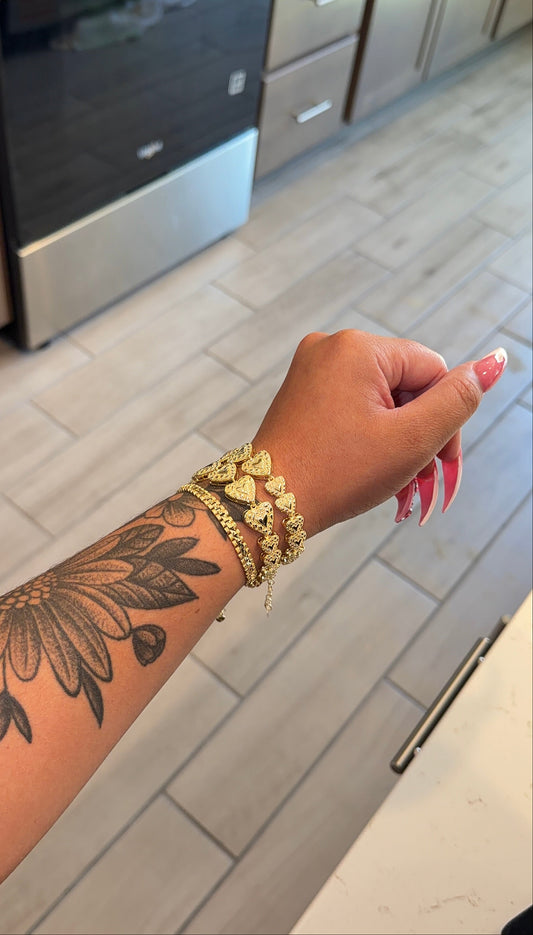 New Nugget hearts bracelet