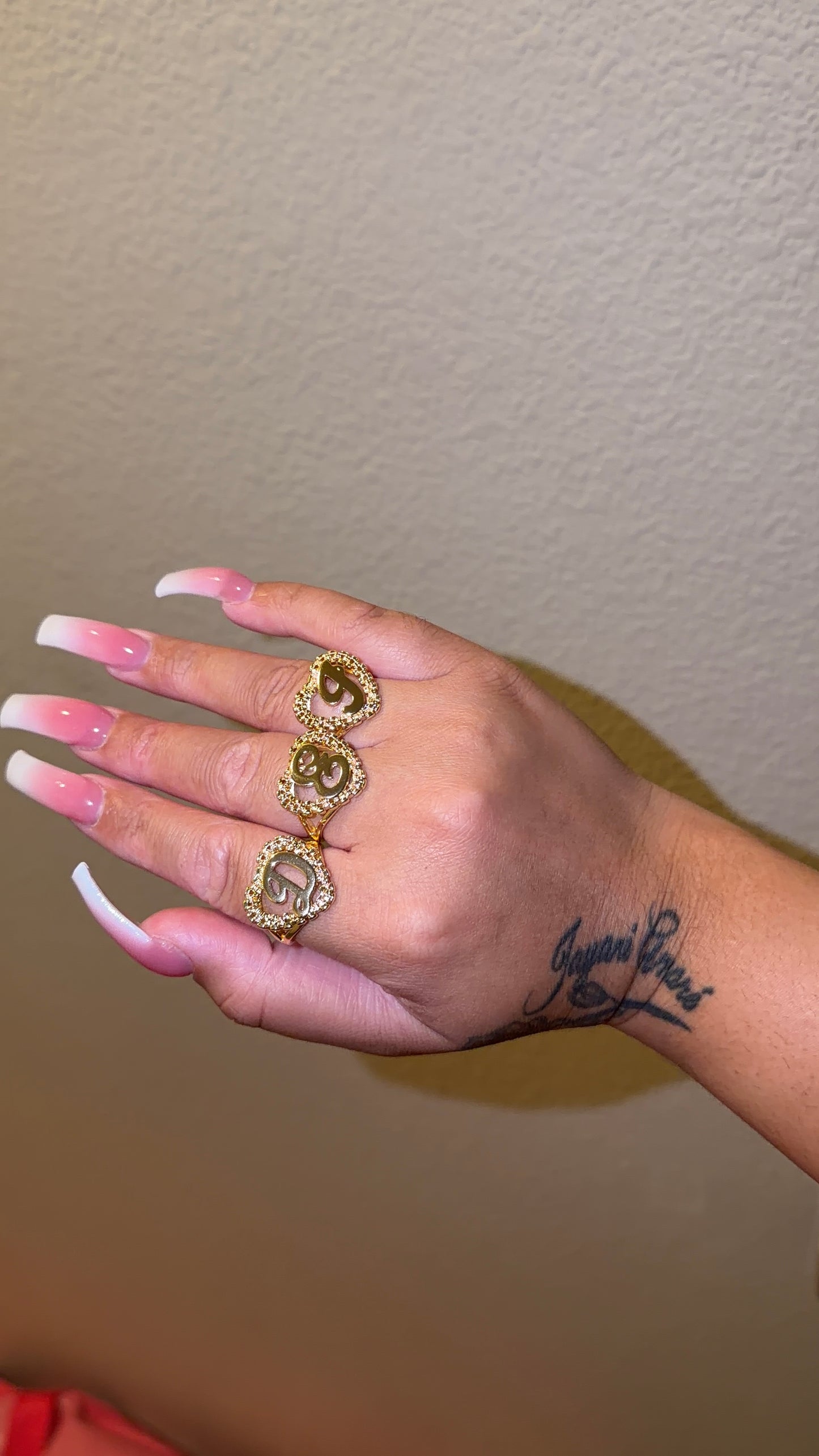 Small initial Rolex Ring (adjustable)