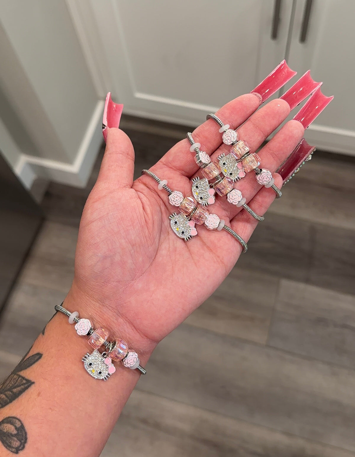 Silver HK charm bracelet
