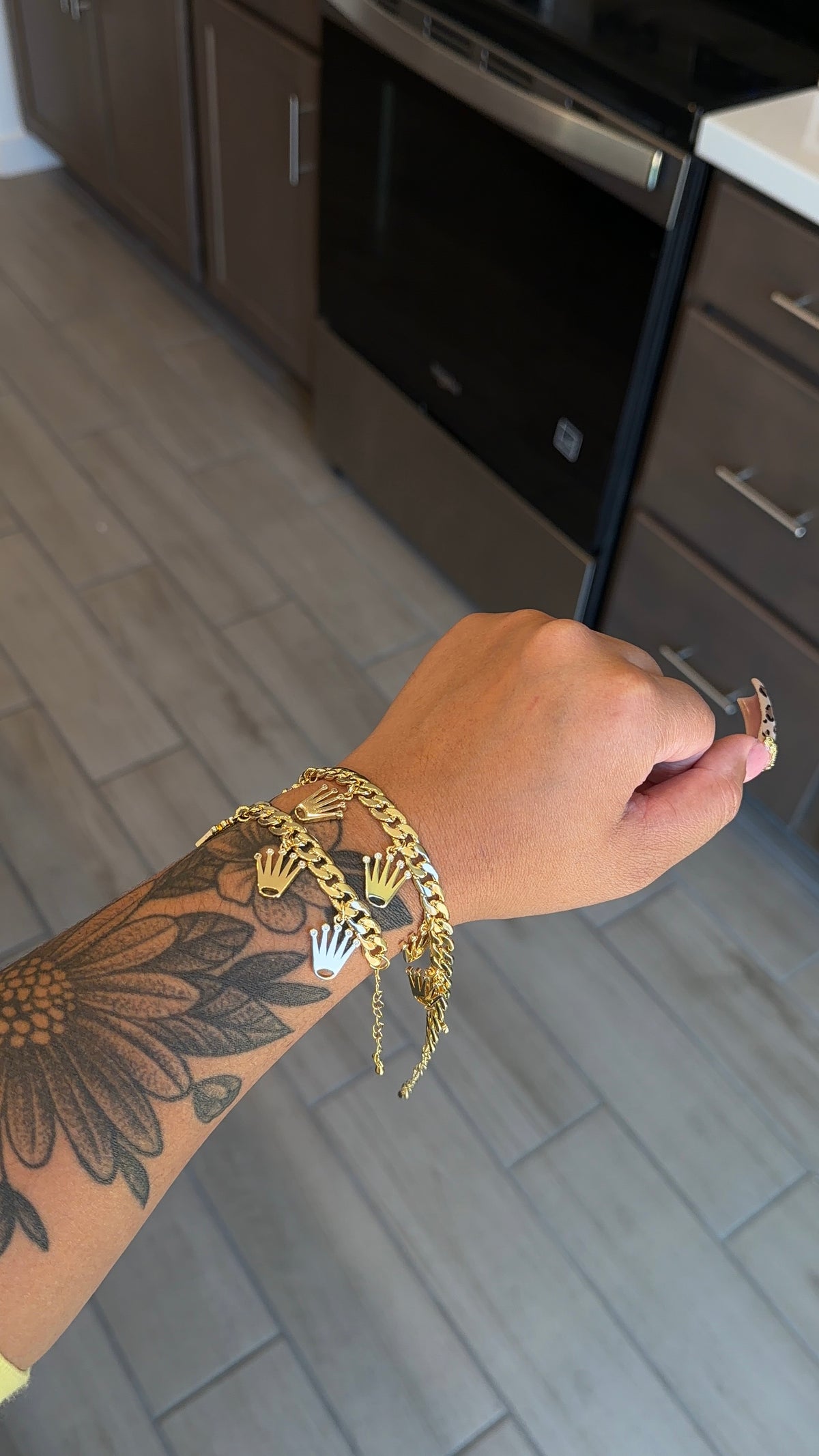 Crown Dangly Bracelet