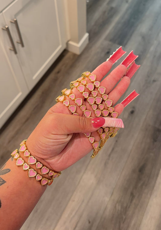 Pink lover hrt bracelet