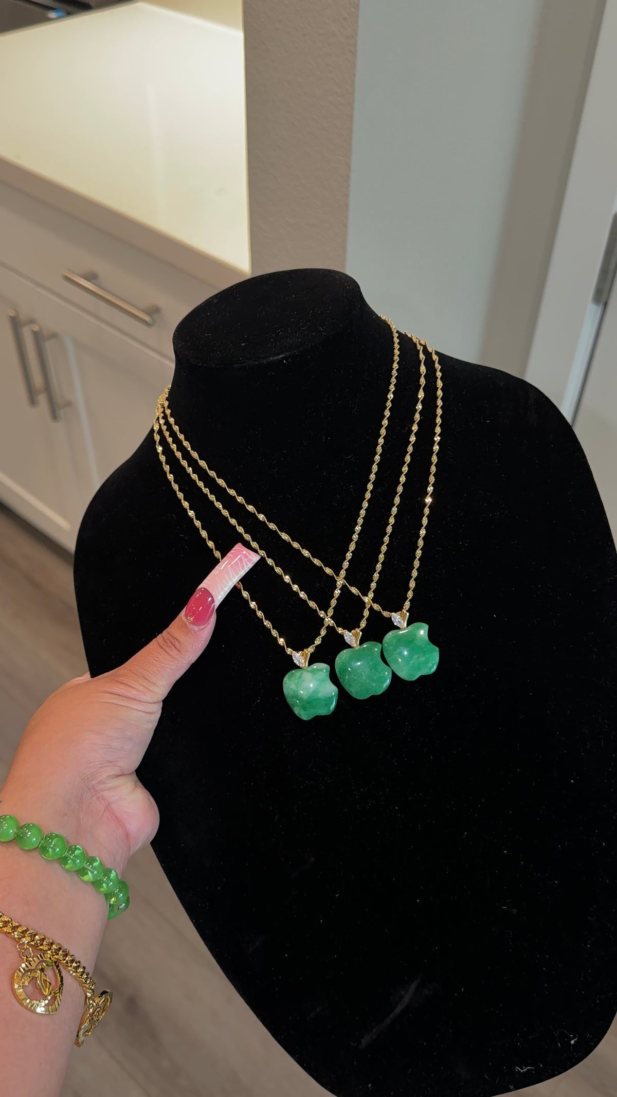 Apple Jade Necklace