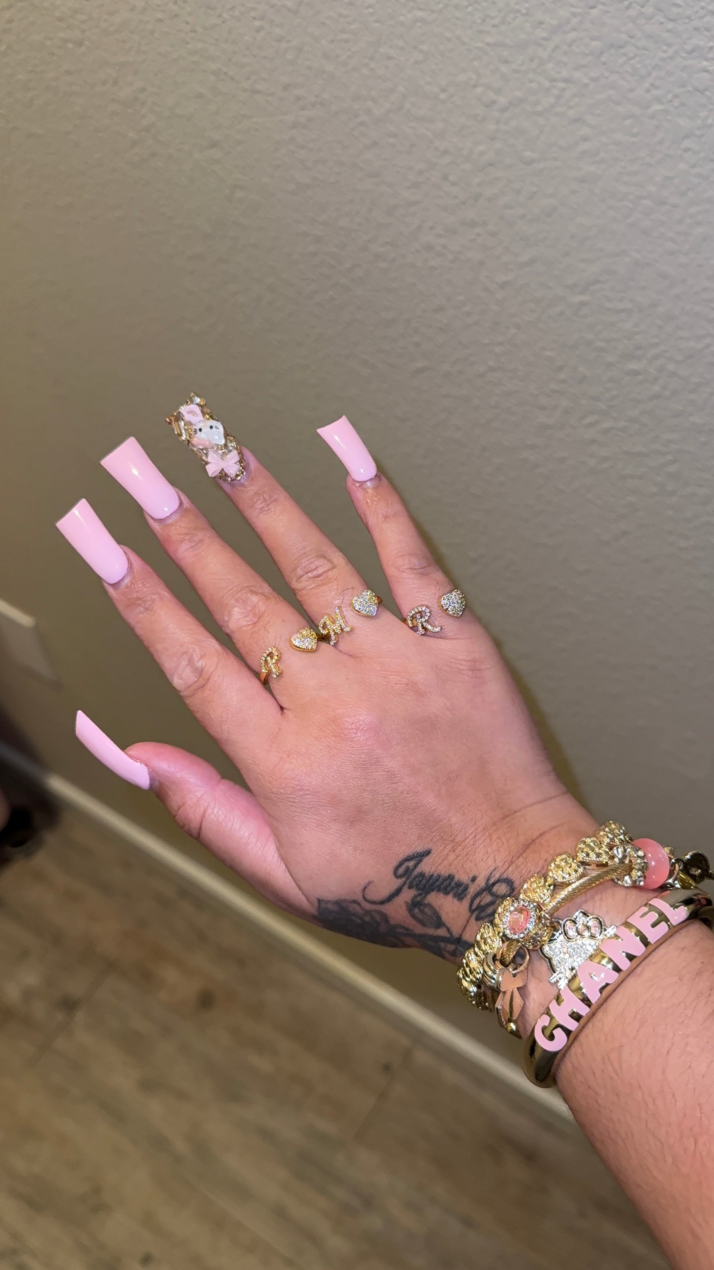 HEART INITIAL RING