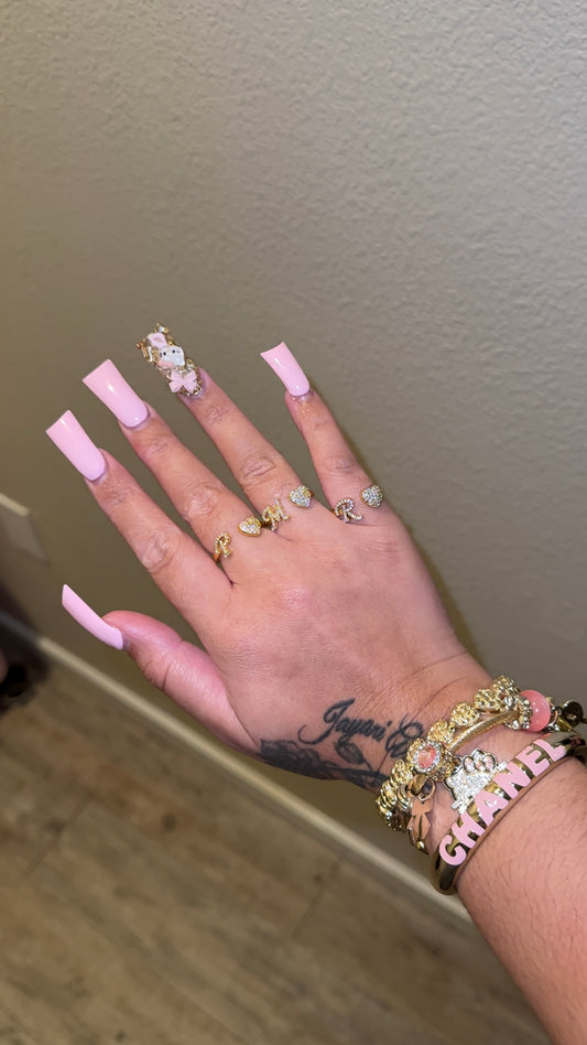 HEART INITIAL RING